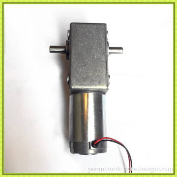 300kg.cm Little backlash Powerful LowRPM dual shaft 12v dc worm gear motor
